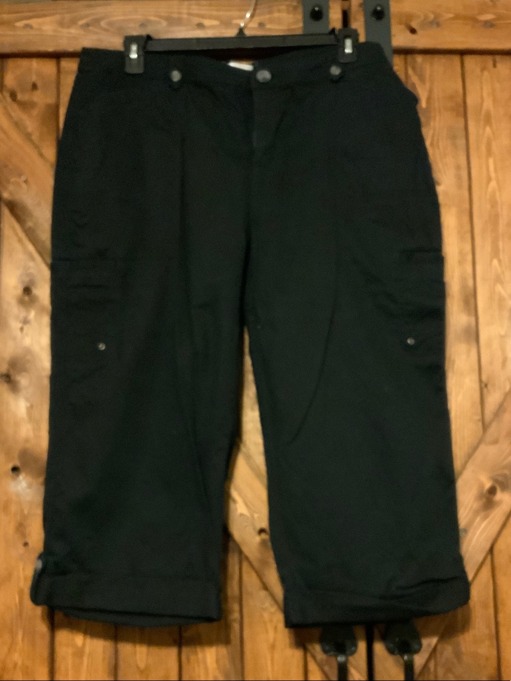 croft & barrow Black Women's Cargo Capris
